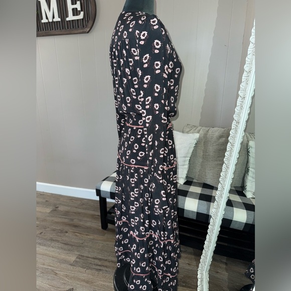 PAIGE • Christine Midi Dress Black/Ecru - Picture 7 of 16